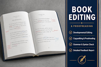 professionally edit and proofread your fiction or nonfiction book