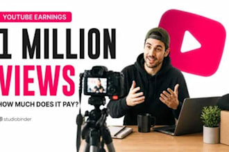 promote USA youtube video SEO promotion to gain 1 million views organic views