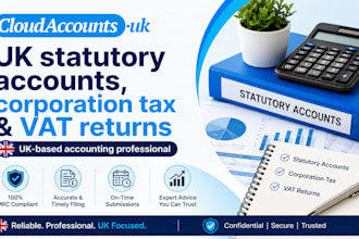 prepare UK statutory accounts, corporation tax and vat