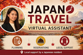 be your japan travel virtual assistant for planning and local support