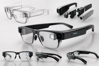 design smart glasses, ar glasses, VR glasses and wearable eyewear