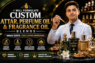 formulate custom attar perfume oil and fragrance oil blends
