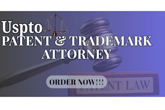 be your patent attorney for patent search, patent check and patent filing