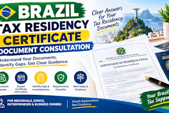 provide brazil tax residency certificate document consultation