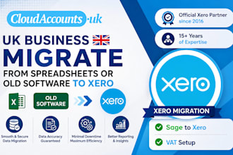 migrate your UK business from spreadsheets or old software to xero