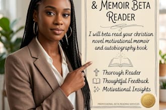 beta read your christian novel motivational memoir and autobiography book