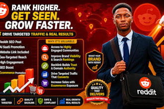 do reddit seo post for ai app saas website product promotion