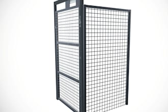 design custom steel mesh gates, security doors, gates into fabrication drawings