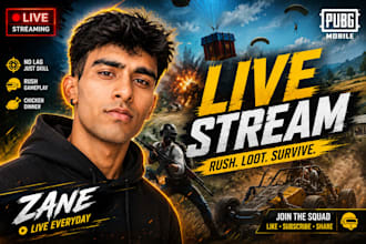 pubg mobile live streaming thumbnail