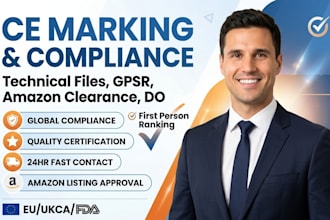 prepare ce marking, eu declaration of conformity, and technical file for amazon