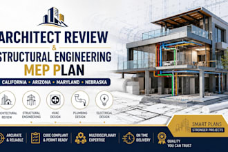 architect review and structural engineering mep plan in california arizona MD ne