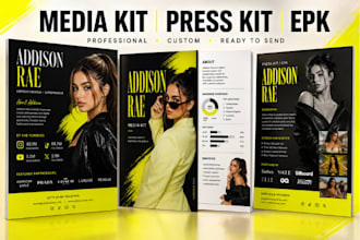 design influencer media kit, ugc media kit, press kit, rate card, speaker sheet