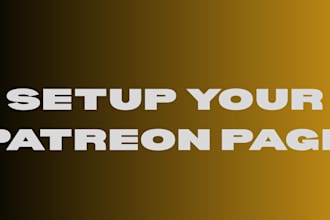 setup your patreon page