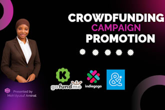 crowdfunding campaign promotion wefund kickstarter gofundme indiegogo marketing