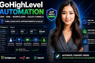 setup gohighlevel automation a2p 10dlc SMS workflows sales funnel