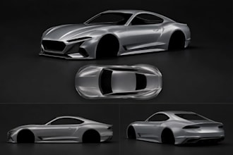 design custom wide body kits, rc car bodies, and automotive cad models