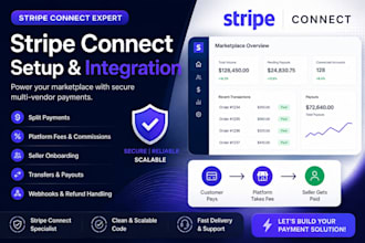 provide a stripe connect, xendit, ideal payment gateway