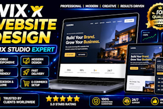 build a professional wix website and wix studio website