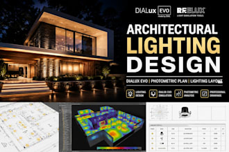 do architectural lighting design dialux evo photometric lighting plan and layout
