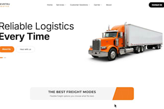 create trucking dispatching logistics and freight brokerage websites