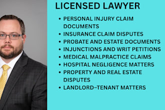 handle insurance claims, accident compensation, and insurance disputes