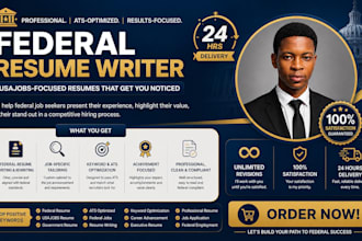write a professional federal resume tailored to usajobs
