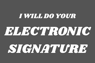 do your electronic signature