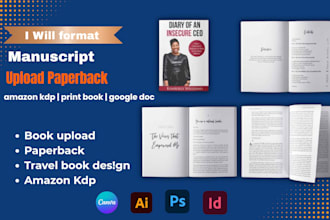 format manuscript ebook, upload paperback, amazon kdp print book, google doc