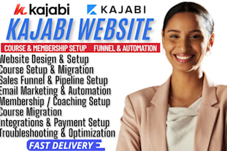 be your kajabi expert for website course funnel membership and automation setup