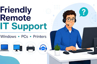 provide friendly remote windows PC and IT support