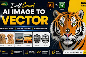 convert ai image to vector, vectorize image, vector tracing, logo to vector