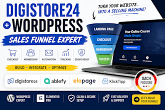 deutsch digistore24 wordpress elopage sales funnel membership tipp dsvgo abiefy