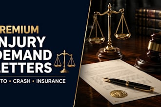 write an aggressive car crash injury settlement demand letter