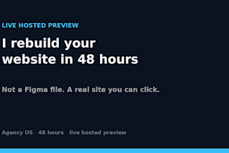 rebuild your website as a live preview in 48 hours