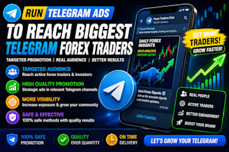 run telegram ads, to reach biggest telegram forex traders, telegram promotion