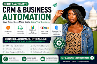 setup freshsales freshdesk ghl zoho crm housecall pro automation