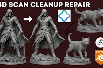 fix mesh repair stl file cleanup 3d scan optimize ai model for 3d printing