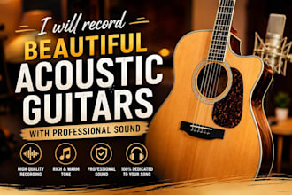 record beautiful acoustic guitars with professional sound