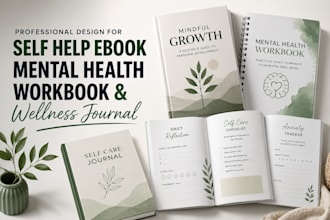 design self help ebook mental heaith workbook and wellness journal