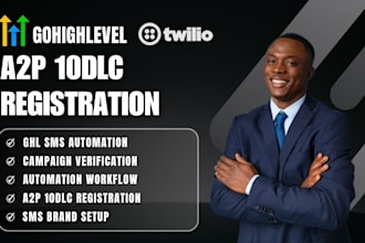do a2p 10dlc registration for twilo and gohighlevl sms compliance