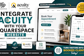 integrate acuity scheduling with your squarespace website