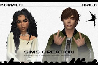 create a fully customized sim on the sims 4 with cc