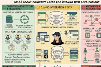 ai agent cognitive layer for django web applications
