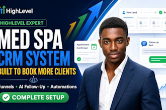 setup gohighlevel automation website for med spas and aesthetic clinics