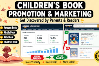 run amazon book promotion for childrens books to boost KDP sales and rankings