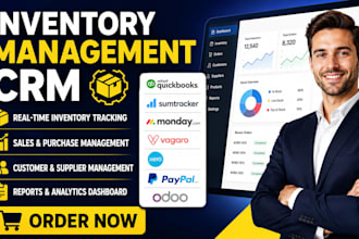 do inventory management quickbooks sumtracker monday vagaro xero paypal odoo CRM