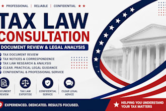 review your tax documents and provide expert tax law consultation