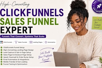 build your clickfunnels sales funnel landing page and automation