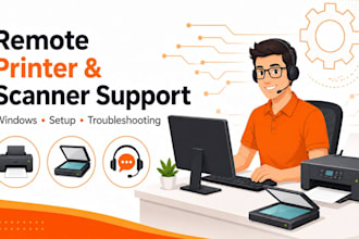 troubleshoot and fix printer and scanner issues remotely