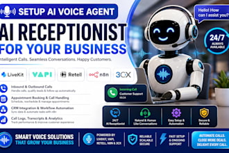 setup ai voice agent ai receptionist with livekit vapi retell n8n automation 3cx